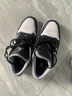 耐克喬丹男子輕便AJ1板鞋冬季平底低幫緩震運動(dòng)鞋JORDAN 553558 040黑/微?；?白色 40.5 曬單實(shí)拍圖