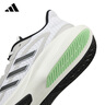 阿迪達斯 （adidas）男女運動(dòng)鞋耐磨減震透氣潮流休閑跑步鞋 亮白/一號黑/淺灰 42.5 曬單實(shí)拍圖
