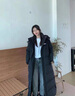 雪中飛超長(cháng)款羽絨服女長(cháng)過(guò)膝到腳踝2025年冬季新款中戲藝考加厚情侶外套 黑色 羽絨服 M 曬單實(shí)拍圖