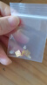周六福5G工藝足金黃金耳釘女款翩翩是你 A099566 一對 約1.21g 生日禮物 曬單實(shí)拍圖