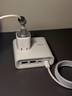 奧?？啤?C認證】小方磚桌面充電站USB插座插排8合1充電器插線(xiàn)板接線(xiàn)板適用蘋(píng)果小米全長(cháng)1.8米白 曬單實(shí)拍圖