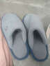 名創(chuàng  )優(yōu)品（MINISO）棉拖鞋男士秋冬新款室內居家用防滑地板拖女 霧霾藍 42-43 曬單實(shí)拍圖
