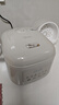 美的（Midea）電飯煲電飯鍋家用商用柴火飯多功能預約小型迷你煮飯2-3-4-5-8人大容量快煮飯不銹鋼內膽不易粘鍋 0涂層 3L 母嬰級316L不銹鋼內膽卡其灰偏白 曬單實(shí)拍圖