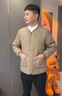 秋冬內膽棉衣男士加絨加肥加大340斤內穿打底小棉襖保暖棉服外套 淺綠色 2XL 135-150斤 曬單實(shí)拍圖