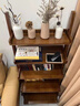 蔓斯菲爾全實(shí)木梯形書(shū)架置物架落地一體靠墻書(shū)柜學(xué)生家用客廳展示架收納架 【熱賣(mài)主圖款】梯形-5層深胡桃色 曬單實(shí)拍圖