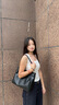CinvaiKrose包包女包2025年新款托特包女士單肩包大容量通勤包生日禮物送女友 子夜炫黑【生日禮物可代寫(xiě)賀卡】 曬單實(shí)拍圖