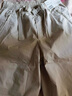 優(yōu)衣庫女裝休閑廓形長(cháng)褲/系腰帶彎刀鐮刀褲子481028 481028/02淺灰色 M 曬單實(shí)拍圖
