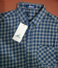 富鋌【100%棉雙面磨毛】秋季男士襯衫男長(cháng)袖保暖格紋軟糯親膚男裝襯衣 曬單實(shí)拍圖