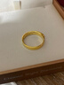 金至尊（3DG Jewellery）黃金戒指光面活口999足金戒指結婚三金男女款生日禮物計價(jià) 男款-金重6.82克（以實(shí)際克重多退少補） 曬單實(shí)拍圖