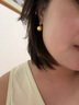 歐芙蘭海水南洋金珠耳鉤18K金高跟鞋耳環(huán)濃金送老婆女友七夕情人節禮物 濃金[A級圓/細微瑕] 13-14mm 曬單實(shí)拍圖