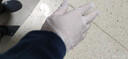 英科醫療（INTCO）一次性丁腈手套30只L碼白色12寸食品級家務(wù)防護廚房清潔防水手套 曬單實(shí)拍圖