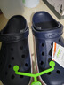 卡駱馳（CROCS）洞洞鞋貝雅卡駱班輕便耐磨一腳蹬休閑鞋|205089 深藍/辣椒紅-4CC 41 /42(260mm) 曬單實(shí)拍圖
