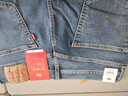 Levi's李維斯25年秋冬新款冬暖系列男士美式 505標準直筒牛仔褲 中藍色 32 (32) 曬單實(shí)拍圖