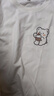 真維斯（Jeanswest）白色長(cháng)袖t恤女2026新款春秋季女士純棉打底衫早秋小熊內搭上衣 曬單實(shí)拍圖