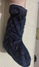 UOSU打石膏保暖腳套腳受傷專(zhuān)用骨折穿的襪子襪套秋冬腳踝保護鞋套冬季 深藍色-腳部-均碼-一個(gè)裝 曬單實(shí)拍圖