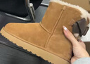 UGG秋季女士休閑舒適純色保暖平底圓頭蝴蝶結款短靴雪地靴1153514 CHE | 栗色 40 40碼及以上建議正碼正拍 曬單實(shí)拍圖