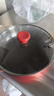 紅廚有鈦天然陶瓷平底鍋不粘鍋無(wú)涂層煎鍋家用煎蛋鍋電磁爐燃氣灶28cm 曬單實(shí)拍圖