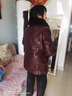 啄木鳥(niǎo)中老年冬季加絨加厚皮衣女?huà)寢屟b皮棉襖外套中年大碼PU皮夾克棉衣 咖啡色 2XL 建議105-115斤 曬單實(shí)拍圖