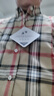 奧萊斯特保羅官方保羅冬季格子保暖羊毛內膽襯衫男士長(cháng)袖中年商務(wù)加厚磨毛襯衣 YM08【羊毛內膽】 41 /XL 曬單實(shí)拍圖