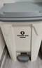 ABEPC腳踏式大垃圾桶帶蓋腳踩戶(hù)外大號院子廚房家用商用室外庭院容量箱 50L白桶灰蓋 曬單實(shí)拍圖