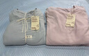 無印良品（MUJI）女式 柔軟針織家居連衣裙 長(zhǎng)袖睡裙女寬松家居服秋季 FD33CC5A 煙熏粉色 S -M (160/84A) 曬單實(shí)拍圖
