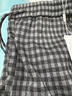 定原藏青色毛呢格子闊腿褲女秋冬2025新款今年流行休閑褲復古直筒褲子 8863灰色【加絨款】 L /28【建議105-115斤】 曬單實(shí)拍圖