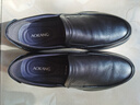奧康（Aokang）官方春秋季流行商務(wù)休閑皮鞋男士舒適百搭一腳蹬鞋子男黑42碼 曬單實(shí)拍圖