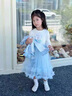 G.DUCKKIDS小黃鴨童裝愛(ài)莎公主裙女童套裝春秋季兒童禮服女寶寶秋裝艾莎衣服 連衣裙 110 尺碼4~5歲【100-110cm】 曬單實(shí)拍圖