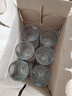 鷗欣進口玻璃杯高款水杯茶杯家用牛奶飲料杯豎紋款350ML6只 曬單實拍圖