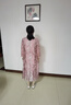 帕絲特【婚慶禮服】喜婆婆國風(fēng)盤(pán)扣蕾絲中式旗袍婚宴連衣裙 粉紅 XL 曬單實(shí)拍圖