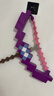 minecraft我的世界鉆石劍鎬子二合一玩具武器mc生日禮物網(wǎng)游周邊模型弓箭 變形劍（藍·無(wú)聲光）+紫色弓箭 曬單實(shí)拍圖
