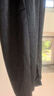 恒源祥真絲香云紗闊腿褲女夏季新款直筒褲高腰顯瘦寬松桑蠶絲九分休閑褲 黑色 抗皺免燙- 2XL 130-145 曬單實(shí)拍圖