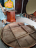 麓歌全實(shí)木花梨木餐桌椅組合菠蘿格木中式雕花家用吃飯桌帶轉盤(pán)大圓桌 1.4米 一桌六椅 【送玻璃+轉盤(pán)】 曬單實(shí)拍圖