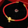 周六福 黃金轉(zhuǎn)運(yùn)珠女款5D硬金生肖本命年財(cái)幣蛇寶編織手繩T 定價(jià) 16+6cm-0.43g 曬單實(shí)拍圖