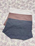 嬌蘭朵平角內褲女士抗菌全棉襠新款高腰收腹收小肚子四角褲頭 深灰+淺杏+咖色 M 80-100斤 曬單實(shí)拍圖