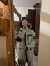 波司登（BOSIDENG）極寒90鵝絨羽絨服冬季男女款一手長(cháng)大毛領(lǐng)保暖加厚外套 【店長(cháng)推薦】冰川綠4631 M 165/88A 曬單實(shí)拍圖