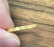周大生黃金戒指足金手飾固口5G爆閃碎碎冰戒指生日禮物送女友 【細(xì)版-14號(hào)】2.10g 曬單實(shí)拍圖