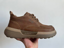 羅賓賜品牌輕奢樂(lè )福鞋秋冬新款男鞋軟底舒適運動(dòng)鞋男士高端休閑鞋子男 卡其色-高端男鞋 42 曬單實(shí)拍圖