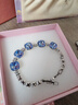 XUPING旭平首飾仿水晶時(shí)尚經(jīng)典肥方輕奢手鏈送生日禮物 聆聽藍(lán)調(diào) 約16+2cm 曬單實(shí)拍圖