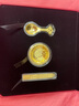 周大福文化祝福金碗筷勺黃金三件套擺件足金黃金金章金片送寶寶周歲禮物 EOR761 曬單實(shí)拍圖