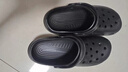 名創(chuàng  )優(yōu)品（MINISO）洞洞鞋女男夏季外穿沙灘涼鞋防滑厚底踩屎感包頭涼拖鞋黑色38-39 曬單實(shí)拍圖