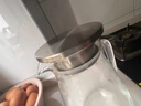 冷水壺耐高溫玻璃大容量果汁涼茶壺裝白開(kāi)水瓶耐熱防爆家用泡茶壺 樂(lè )欣高硼水壺套裝-1壺4杯五件套 曬單實(shí)拍圖