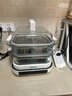 大宇（DAEWOO）【一鍋六用】方形玻璃電蒸鍋 多功能燉蒸煮一體蒸汽鍋分體可拆洗煎烤涮火鍋不銹鋼S31白色（標配） 曬單實(shí)拍圖