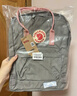 FJALLRAVEN北極狐雙肩包女大容量背包書(shū)包23510-021-312霧灰/粉16L 曬單實(shí)拍圖