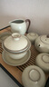 尚言坊汝窯茶具整套帶茶盤(pán)高檔家用辦公功夫茶泡茶壺全套裝中秋節禮物 曬單實(shí)拍圖