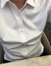 羅蒙【三防免燙】白襯衫男長袖商務(wù)正裝抗皺高端白色襯衣 白色 41 曬單實(shí)拍圖