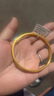 吉財運碎碎冰黃金手鐲女款999足金碎冰冰實(shí)心金包銀款情人節禮物送女友 包金3克總重30克碎碎冰手鐲58# 曬單實(shí)拍圖