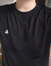 杰克·瓊斯（JACK&JONES）25年男裝短袖T恤男夏季舒適男士T恤涼感多色半袖純色水洗不易走形 黑色E40 XL 185 曬單實(shí)拍圖