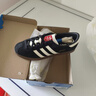 adidas「T頭鞋」STADT經(jīng)典時尚薄底運動板鞋男女阿迪達(dá)斯三葉草   黑色/漢玉白/淺猩紅   43 曬單實拍圖