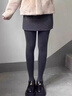 佰姿緣灰色打底褲女外穿秋冬保暖加絨加厚壓力瘦腿絲襪春秋不掉襠格雷系 【連腳】中灰色 均碼 春秋厚款【12~20℃】 曬單實(shí)拍圖